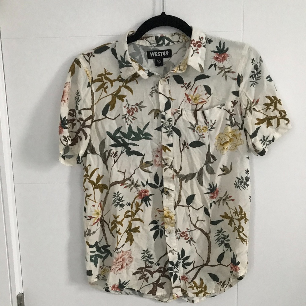 2 Boys half-sleeve button down